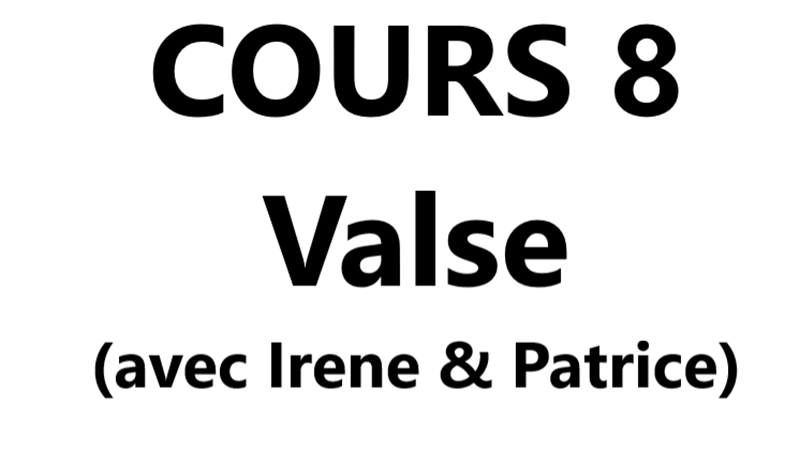Cours 8 Valse