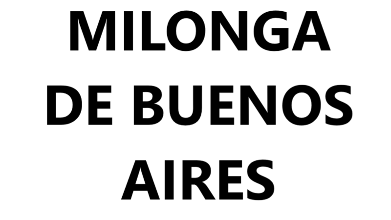 Milonga de Buenos Aires
