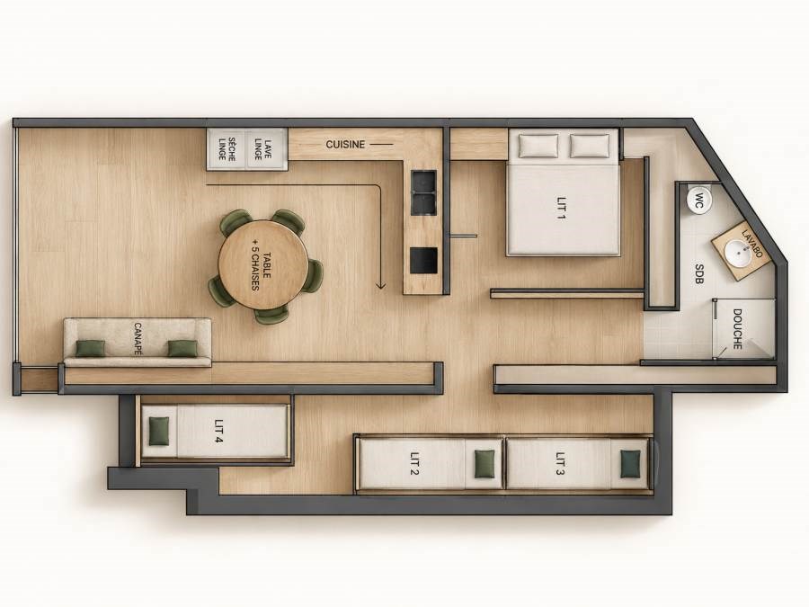 Appartement Le Refuge - Chalet les Mésanges - Altitude 1900